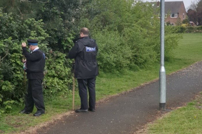 Police searching parks
